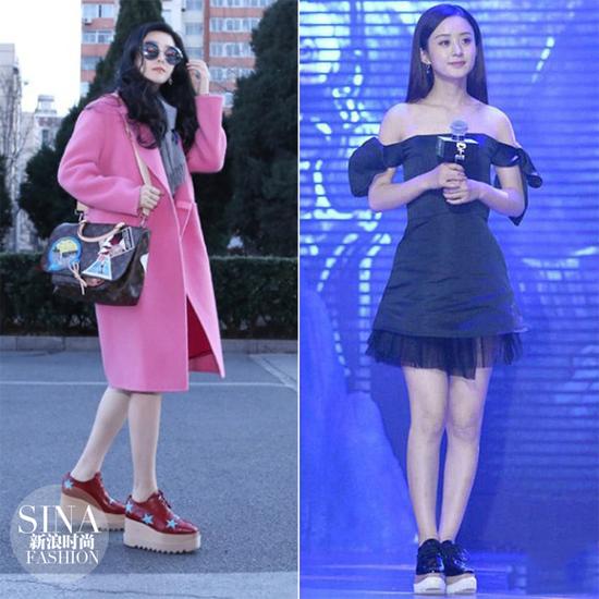 明星都爱穿Stella McCartney厚底鞋
