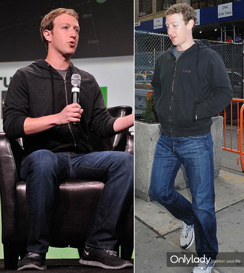 Mark Zuckerberg天冷加件帽衫