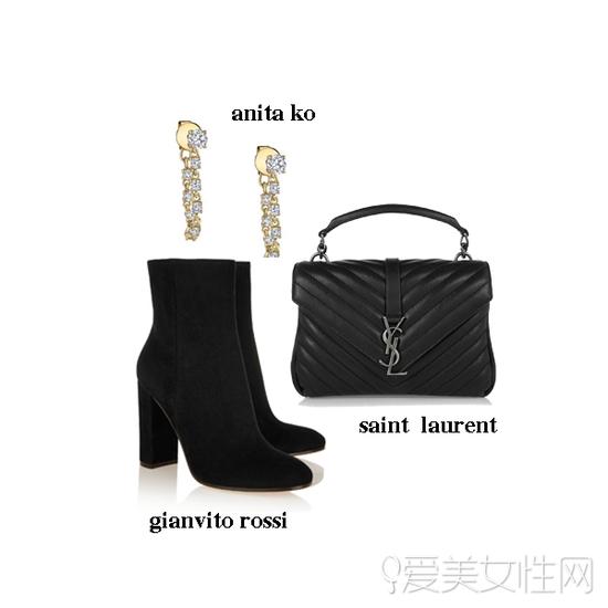 Gianvito Rossi高靴和Saint Laurent包包