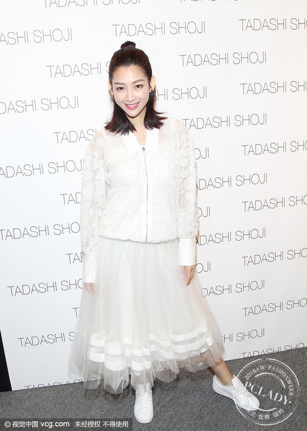 Tadashi Shoji;时装周;童瑶;Tada